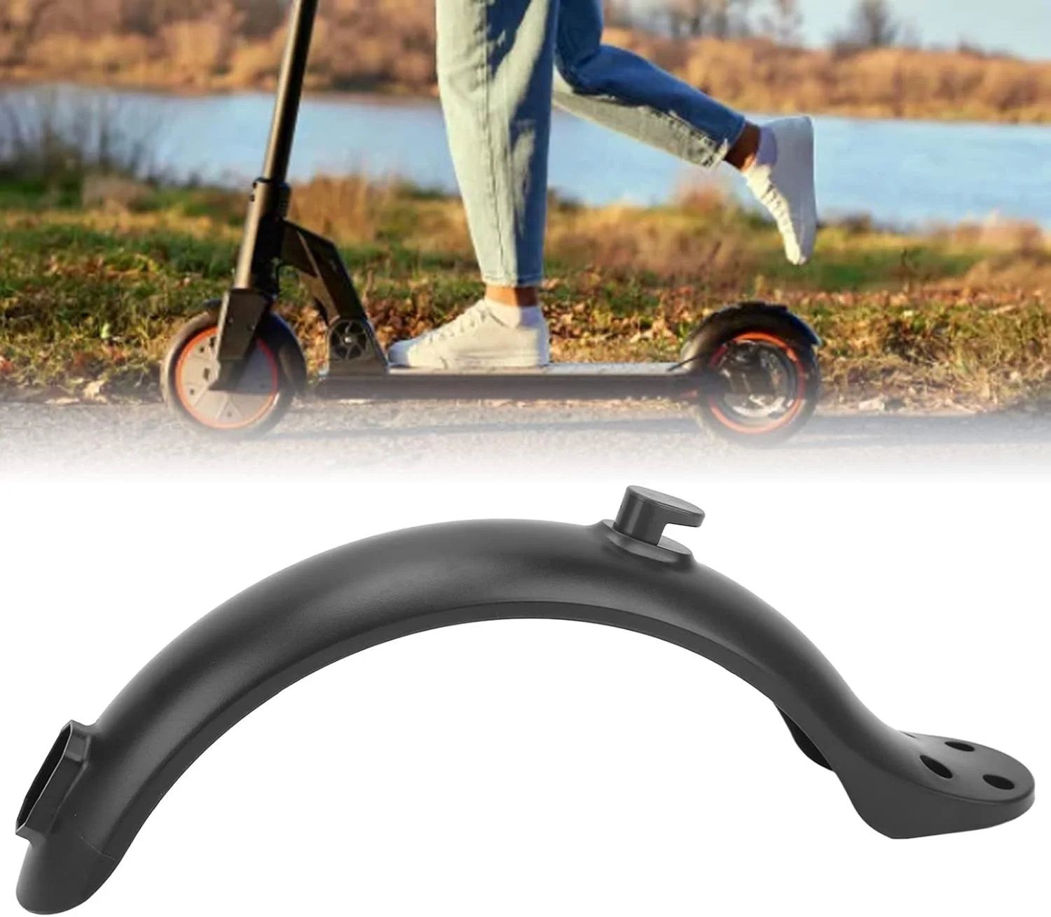 گلگیر اسکوتر برقی، جایگزینی براکت گلگیر عقب، پشتیبانی لوازم جانبی قطعات اسکوتر برقی، مشکی، تعویض آسان گلگیر اسکوتر برقی، جایگزینی براکت گلگیر عقب، پشتیبانی لوازم جانبی قطعات اسکوتر برقی، مشکی، تعویض آسان