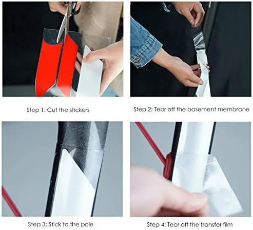 برچسب های بازتابنده YS Sport برای اسکوتر برقی XIAOMI M365 Ninebot ES1 ES2 ES3 ES4، برچسب فیلم بازتابنده شب ضد آب، لوازم جانبی اسکوتر پدال (آبی-نقره ای-نقره ای)