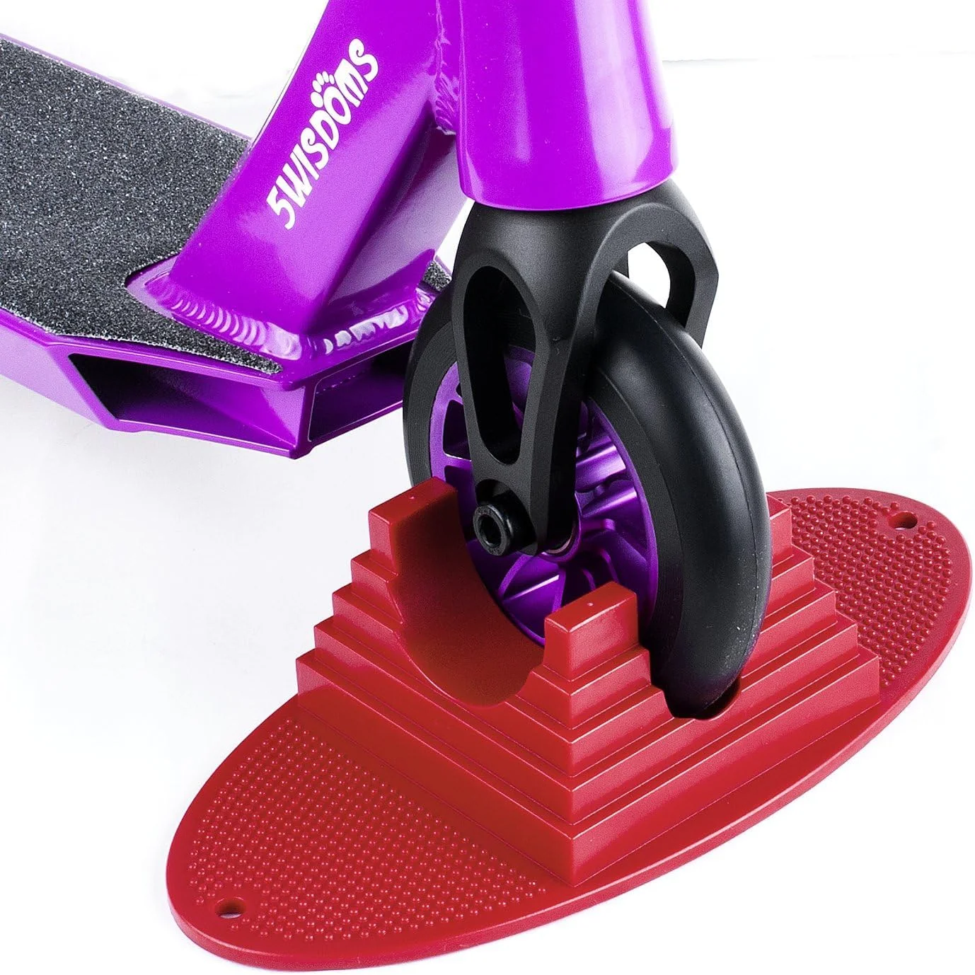 نگهدارنده اسکوتر KASTWAVE، پایه اسکوتر حرفه ای جهانی، برای چرخ های اسکوتر 95 میلی متر تا 120 میلی متر، مناسب برای اسکوترهای بدلکاری کودکان، اسکوترهای بدلکاری حرفه ای، اسکوترهای فری استایل