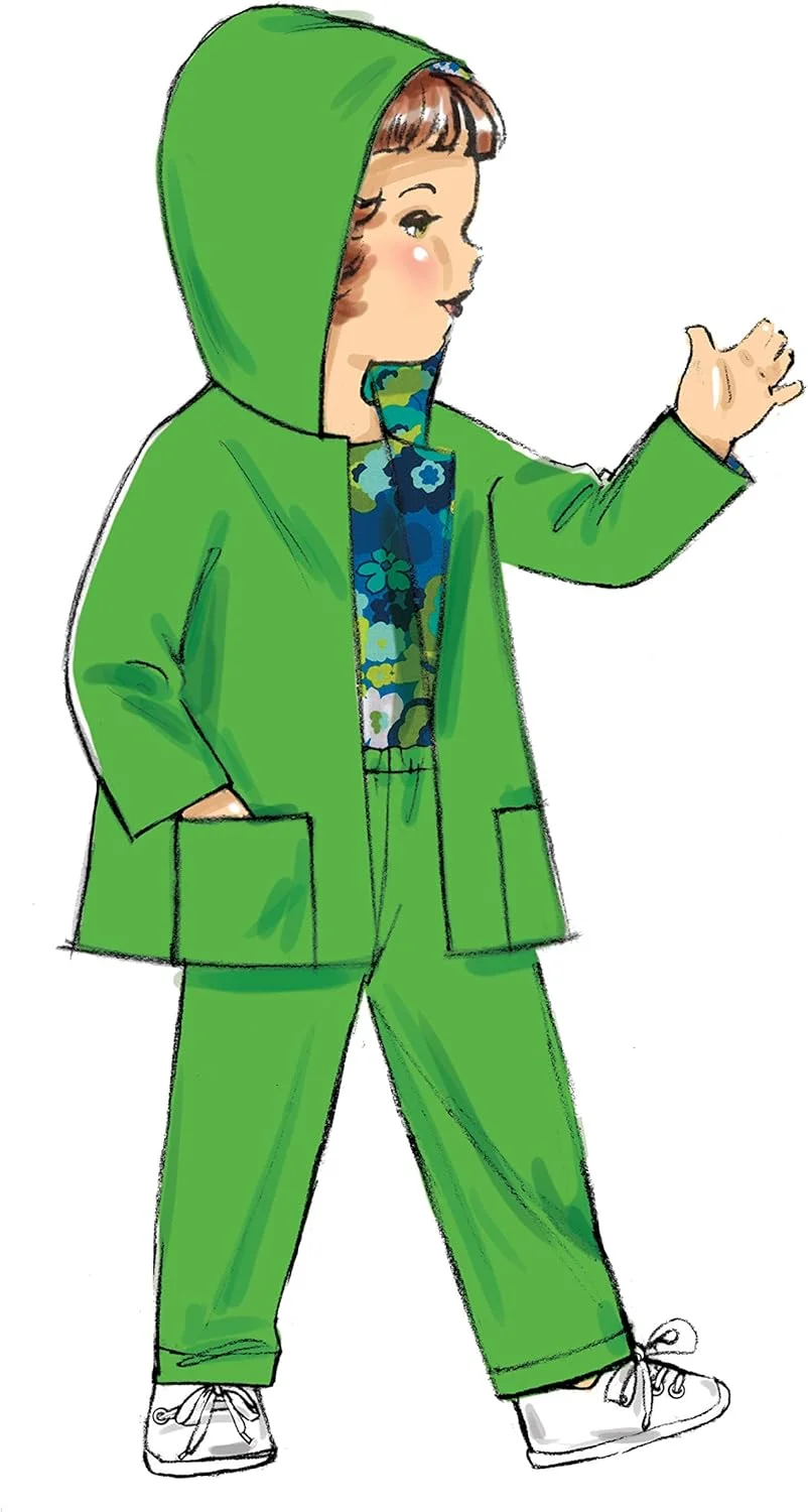 الگوهای خیاطی باتریک فشن رترو برای لباس عروسک 18 اینچی شامل: پیراهن، دامن رویی، دامن، شلوار، ژاکت و کت الگوهای خیاطی باتریک فشن رترو برای لباس عروسک 18 اینچی شامل: پیراهن، دامن رویی، دامن، شلوار، ژاکت و کت