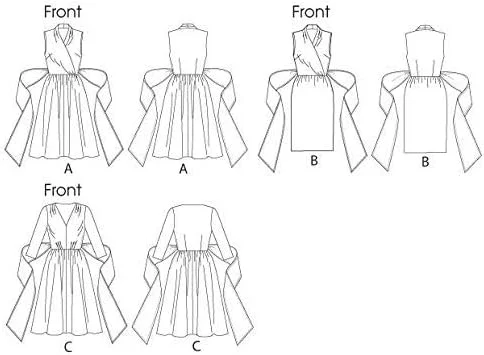 الگوهای خیاطی باتریک B5850 سایز B5 8-10-12-14-16 لباس زنانه، بسته 1 عددی، سفید الگوهای خیاطی باتریک B5850 سایز B5 8-10-12-14-16 لباس زنانه، بسته 1 عددی، سفید