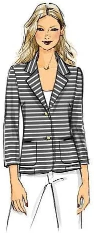 الگوهای Butterick B5926 سایز B5 8-10 - 12-14 - 16 مخصوص کت زنانه و دخترانه، سفید الگوهای Butterick B5926 سایز B5 8-10 - 12-14 - 16 مخصوص کت زنانه و دخترانه، سفید