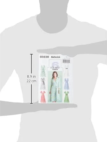 الگوهای Butterick B5030 سایز FF 16-18-20-22 لباس زنانه/کمربند و شال، بسته 1 عددی، سفید الگوهای Butterick B5030 سایز FF 16-18-20-22 لباس زنانه/کمربند و شال، بسته 1 عددی، سفید
