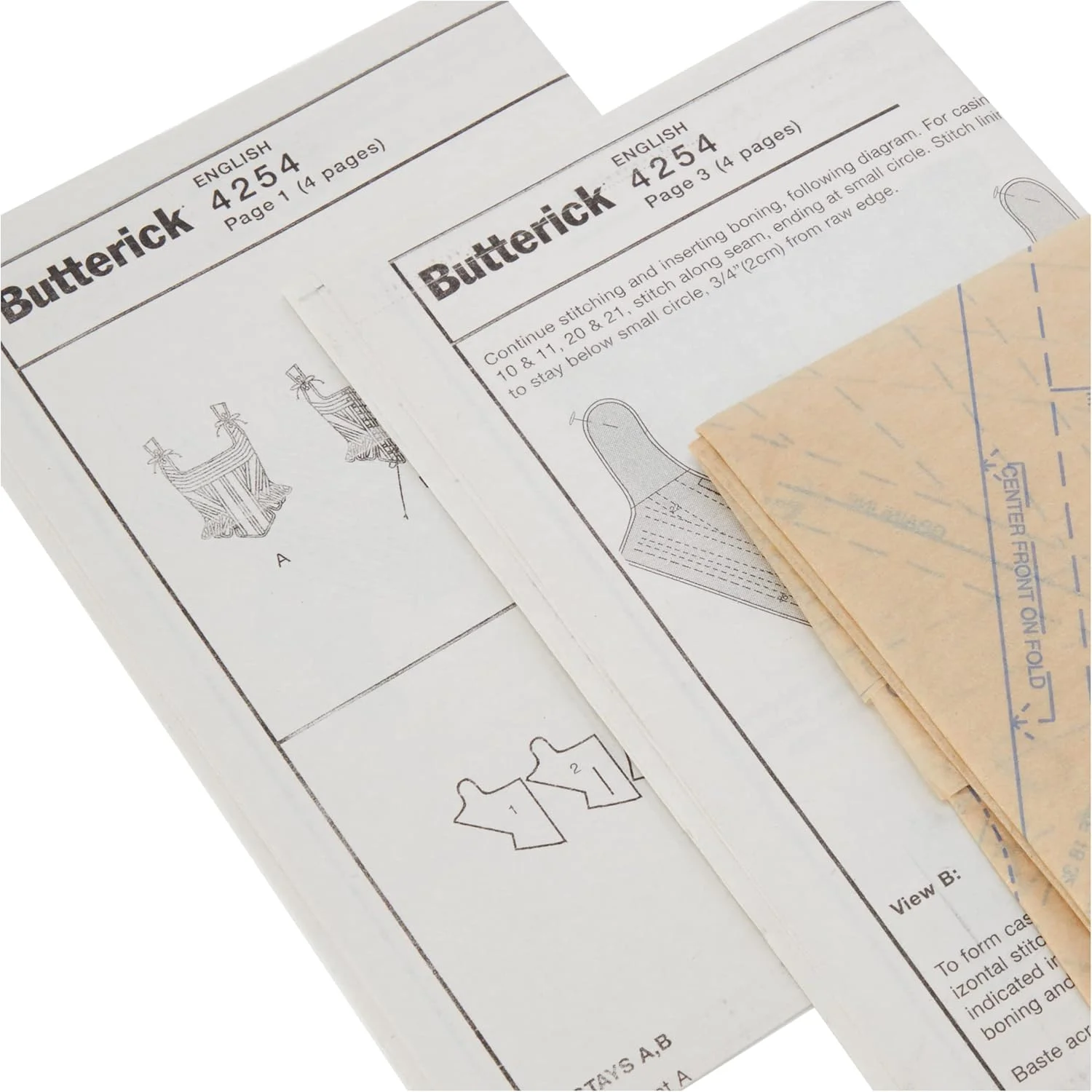 الگوهای خیاطی باتریک B4254 سایز 18-20-22 مخصوص بانوان، سینه بند و کرست، بسته 1 عددی، سفید الگوهای خیاطی باتریک B4254 سایز 18-20-22 مخصوص بانوان، سینه بند و کرست، بسته 1 عددی، سفید