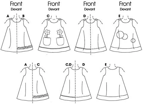 الگوهای Butterick B3772 سایز 1-2-3 لباس کودکانه، بسته 1 عددی، سفید الگوهای Butterick B3772 سایز 1-2-3 لباس کودکانه، بسته 1 عددی، سفید