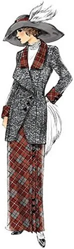 الگوهای خیاطی Butterick 6108 A5 سایزهای 6-8 - 10-12 - 14 کت، سینه بند و دامن زنانه الگوهای خیاطی Butterick 6108 A5 سایزهای 6-8 - 10-12 - 14 کت، سینه بند و دامن زنانه
