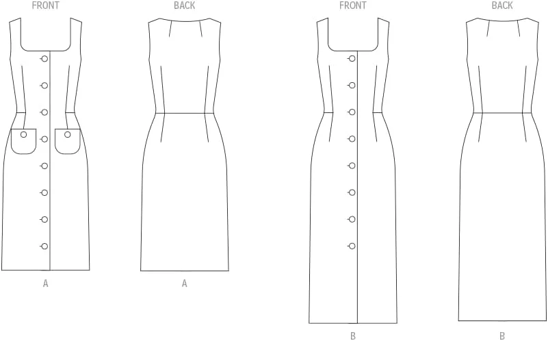 الگوی خیاطی لباس زنانه سایز بزرگ باتریک، چند رنگ