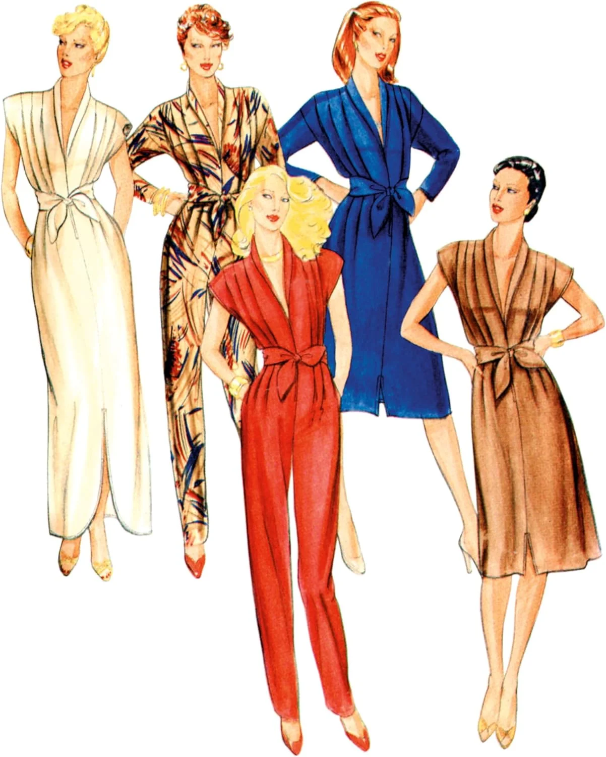 الگوی خیاطی لباس زنانه باتریک، چند رنگ