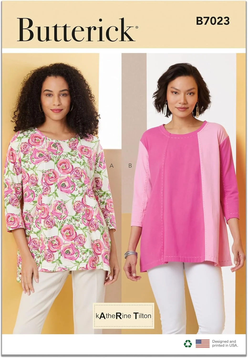 الگوی خیاطی تاپ زنانه باتریک، چند رنگ