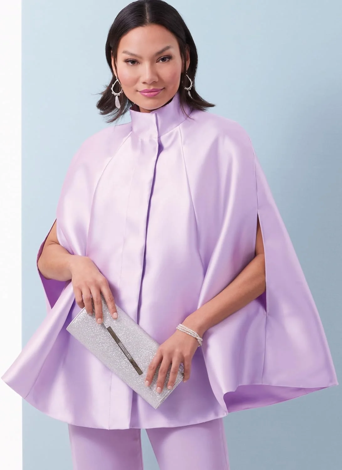 الگوی خیاطی کیپ آستردار، تاپ گشاد و شلوار جذب زنانه Butterick، کد طراحی B6978، سایز 20W-28W، چند رنگ، آسان برای ساخت