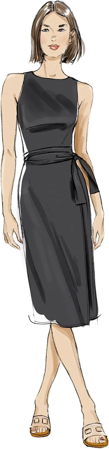 الگوی خیاطی لباس مجلسی زنانه بدون آستین و چسبان باتریک B7040Y5، کد طراحی B7040، سایزهای 18-20-22-24-26 الگوی خیاطی لباس مجلسی زنانه بدون آستین و چسبان باتریک B7040Y5، کد طراحی B7040، سایزهای 18-20-22-24-26