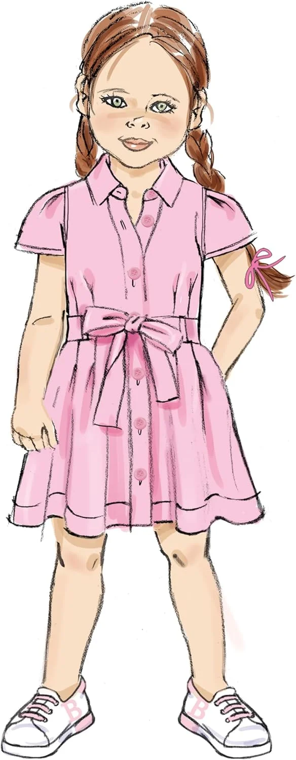 الگوی خیاطی لباس بچگانه Butterick، چند رنگ