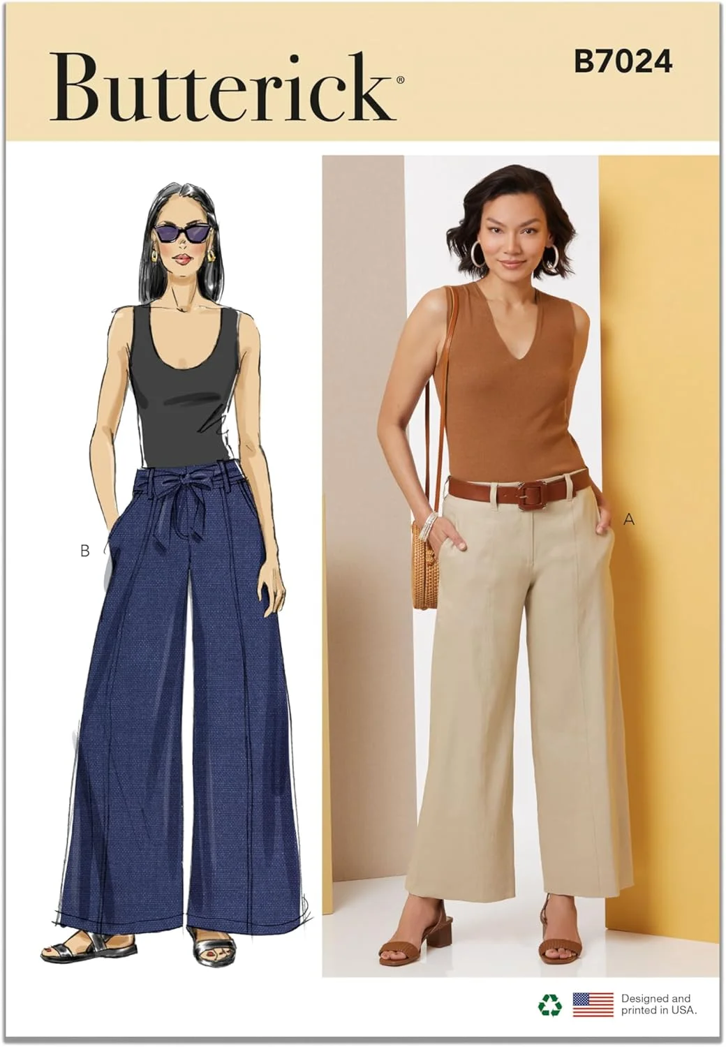 الگوی خیاطی Butterick B7024، چند رنگ
