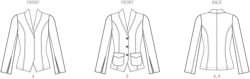 الگوی خیاطی Butterick B7026، چند رنگ الگوی خیاطی Butterick B7026، چند رنگ
