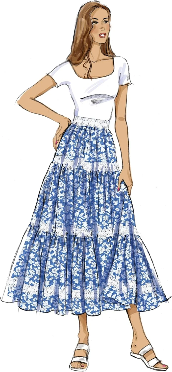الگوی خیاطی Butterick B7025، چند رنگ الگوی خیاطی Butterick B7025، چند رنگ