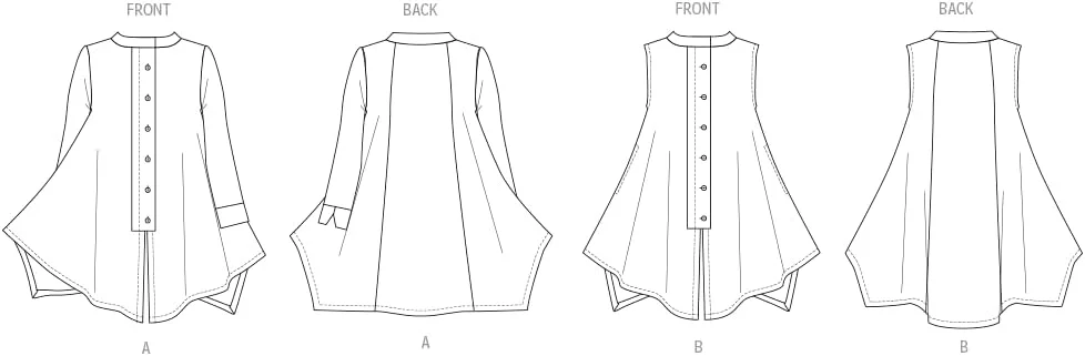الگوی خیاطی بلوز یقه ایستاده زنانه Butterick B6995Y5 توسط کاترین تیلتون، کد طراحی B6995، سایزهای 18-20-22-24-26 الگوی خیاطی بلوز یقه ایستاده زنانه Butterick B6995Y5 توسط کاترین تیلتون، کد طراحی B6995، سایزهای 18-20-22-24-26