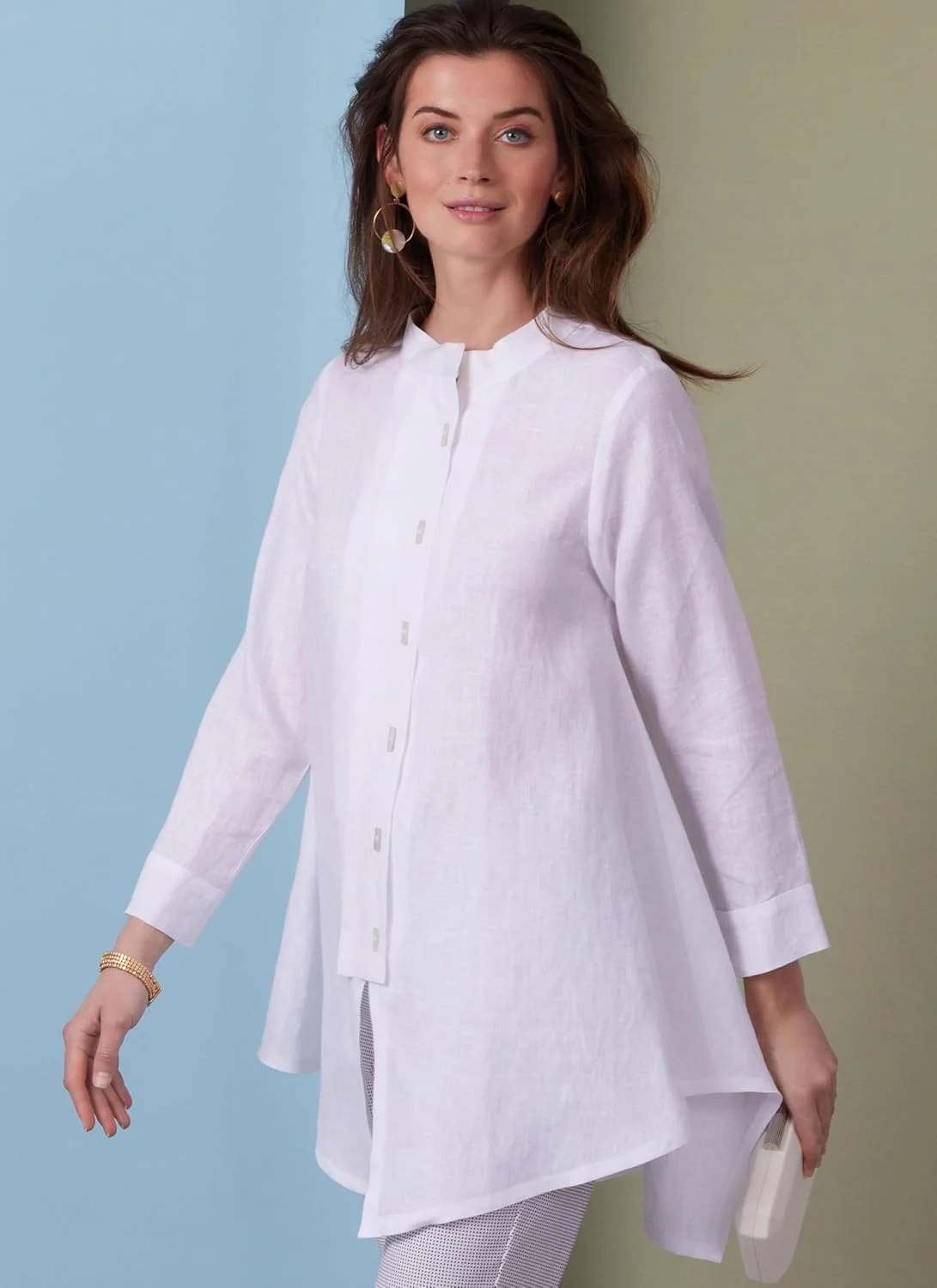 الگوی خیاطی بلوز یقه ایستاده زنانه Butterick B6995Y5 توسط کاترین تیلتون، کد طراحی B6995، سایزهای 18-20-22-24-26 الگوی خیاطی بلوز یقه ایستاده زنانه Butterick B6995Y5 توسط کاترین تیلتون، کد طراحی B6995، سایزهای 18-20-22-24-26