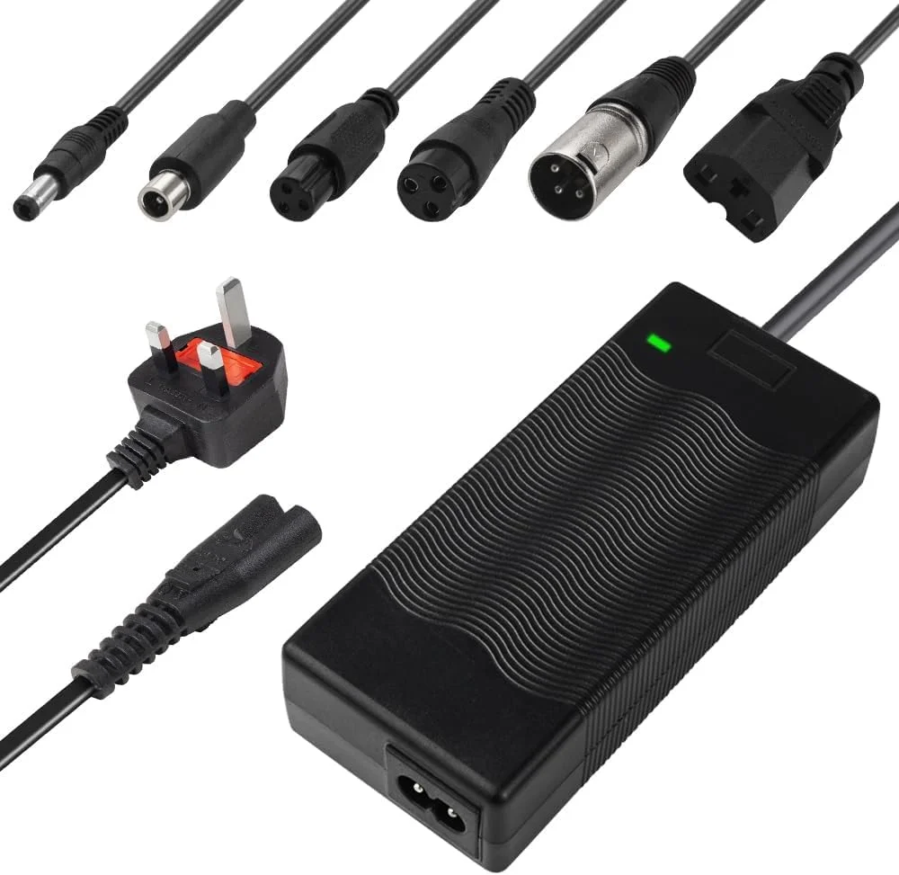 شارژر اسکوتر برقی OSHIMA 42V 2A آداپتور برق AC برای هاوربرد خود متعادل کننده با 6 اتصال