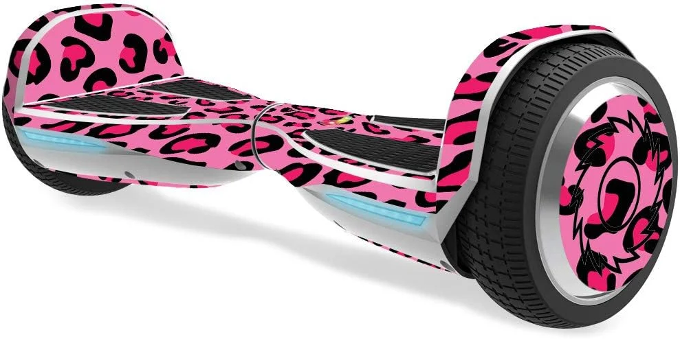 برچسب محافظ طرح پلنگ صورتی MightySkins سازگار با اسکوتر برقی Razor Hovertrax 1.5 | پوشش محافظ، بادوام و منحصر به فرد از جنس وینیل | نصب، جدا کردن و تغییر آسان طرح | ساخت آمریکا
