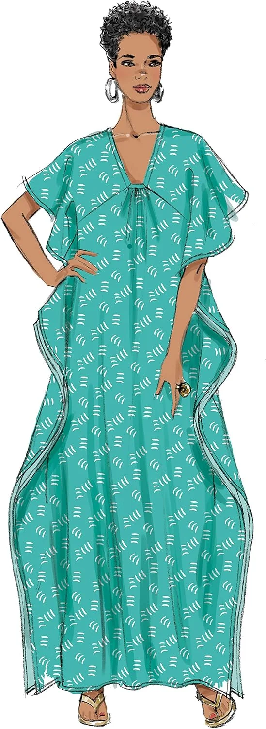 الگوهای خیاطی تونیک و کافتان زنانه آسان Butterick B6683Y، سایزهای 4-14، سفید الگوهای خیاطی تونیک و کافتان زنانه آسان Butterick B6683Y، سایزهای 4-14، سفید