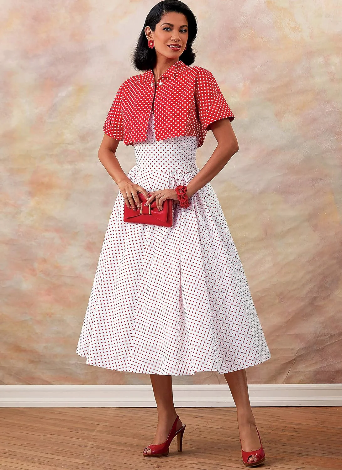 الگوهای خیاطی لباس و ژاکت زنانه وینتیج Butterick B6682A5، سایزهای 6-14 الگوهای خیاطی لباس و ژاکت زنانه وینتیج Butterick B6682A5، سایزهای 6-14