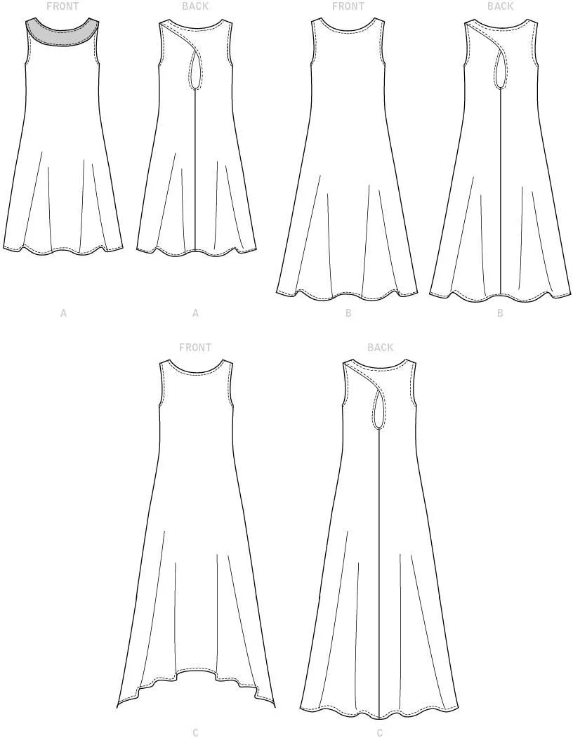 الگوهای خیاطی لباس بافتنی زنانه مدل Butterick B6653E5، سریع و آسان برای دوخت، سایزهای 14-22 الگوهای خیاطی لباس بافتنی زنانه مدل Butterick B6653E5، سریع و آسان برای دوخت، سایزهای 14-22