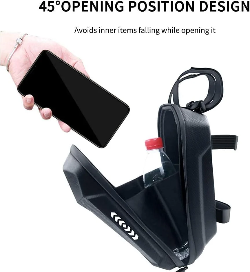 کیف نگهداری اسکوتر Sky-Touch، کیف آویز جلوی اسکوتر برقی، کیف فرمان اسکوتر سازگار با Xiaomi M365، ضد آب EVA برای حمل شارژر، ابزار و ابزار تعمیر، مشکی