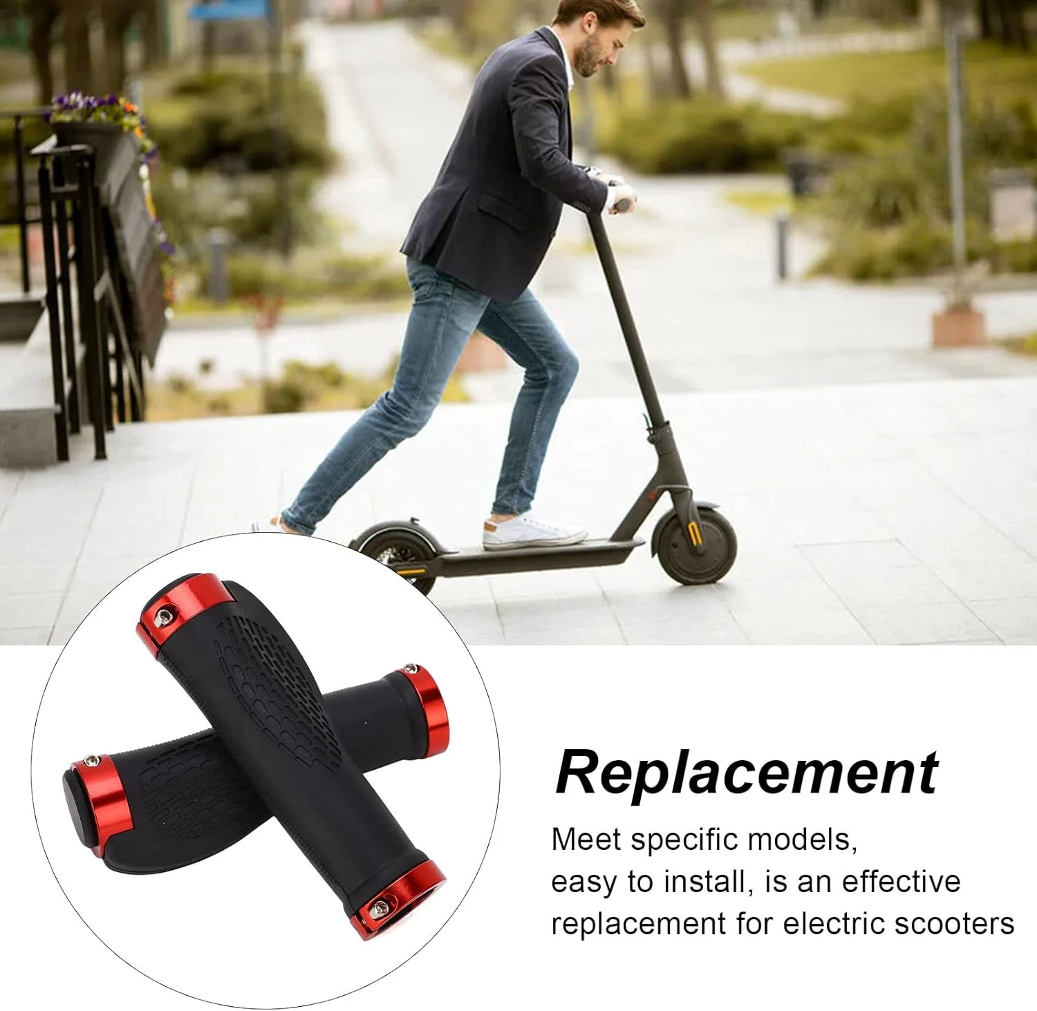 روکش دسته اسکوتر برقی Rengu - 2 عدد روکش سیلیکونی راحت برای جلوگیری از لغزش (قرمز) روکش دسته اسکوتر برقی Rengu - 2 عدد روکش سیلیکونی راحت برای جلوگیری از لغزش (قرمز)