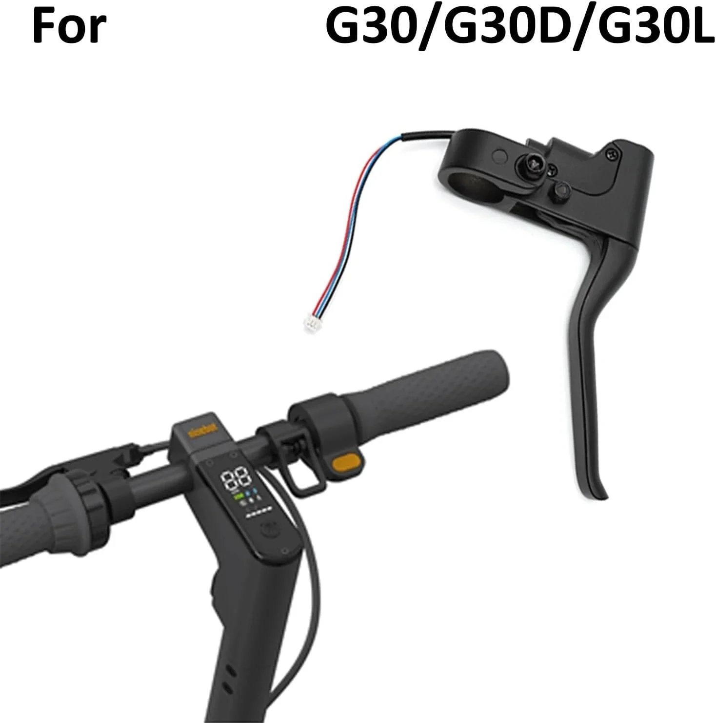 دسته ترمز Pizgear، مناسب برای شیائومی، برای شیائومی Mijia M365 1S Pro 2 MI3، برای ناینبات، MAX G30، قطعات مونتاژ اهرم ترمز آلیاژ آلومینیوم اسکوتر برقی ترمز دستی اسکوتر برقی دسته ترمز Pizgear، مناسب برای شیائومی، برای شیائومی Mijia M365 1S Pro 2 MI3، برای ناینبات، MAX G30، قطعات مونتاژ اهرم ترمز آلیاژ آلومینیوم اسکوتر برقی ترمز دستی اسکوتر برقی