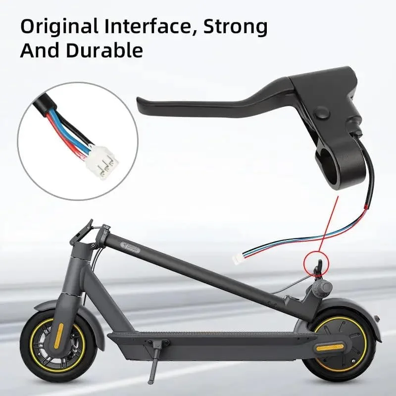 دسته ترمز اسکوتر برقی Pizgear، مناسب برای Segway، مناسب برای Ninebot، MAX G30، اهرم ترمز آلیاژ آلومینیوم لوازم جانبی اسکیت بورد ترمز انگشتی لوازم جانبی سواری ترمز دستی اسکوتر برقی