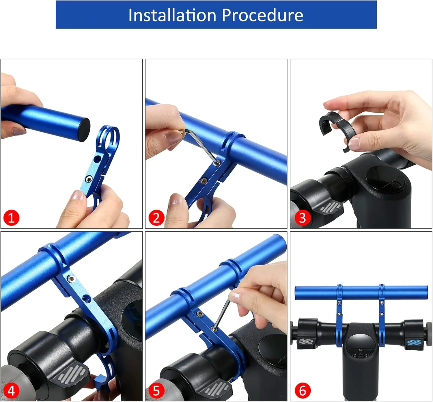 فریم افقی افزایش طول اسکوتر برقی Pepisky، افزایش دهنده فرمان اسکوتر برقی، نگهدارنده آلیاژ آلومینیوم، جایگزین براکت نصب میله فرمان برای M365