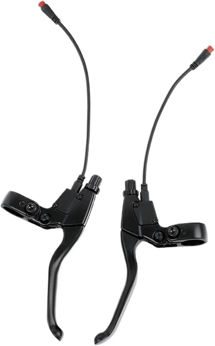 اهرم ترمز قطع کننده برق اسکوتر برقی جدید MEXWLOP، برای KUGOO، M4 PRO، اسکوتر ضربه ای E-Bike دسته جایگزین آلیاژ آلومینیوم دسته ترمز اسکوتر برقی (یک جفت مشکی پهن)