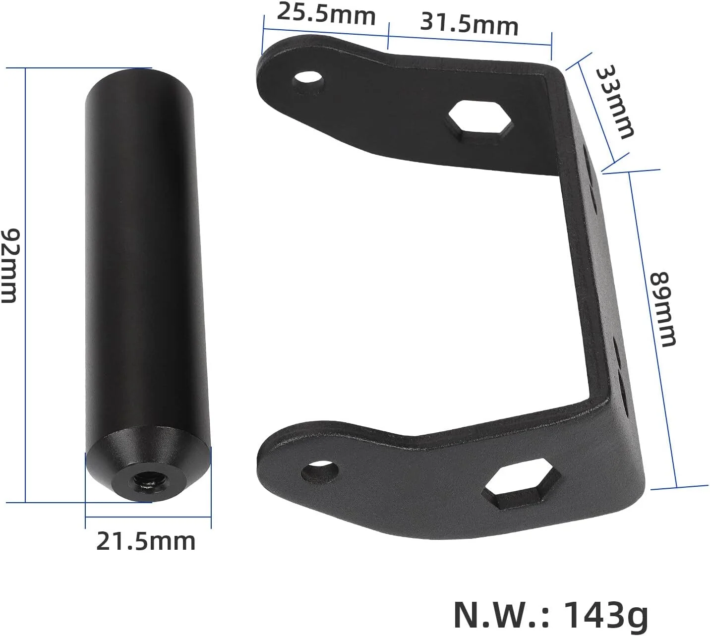 دسته لابی موس، براکت عقب فرمان، کیت دسته جهانی، لوازم جانبی اصلاح شده اسکوتر برقی آلومینیومی
