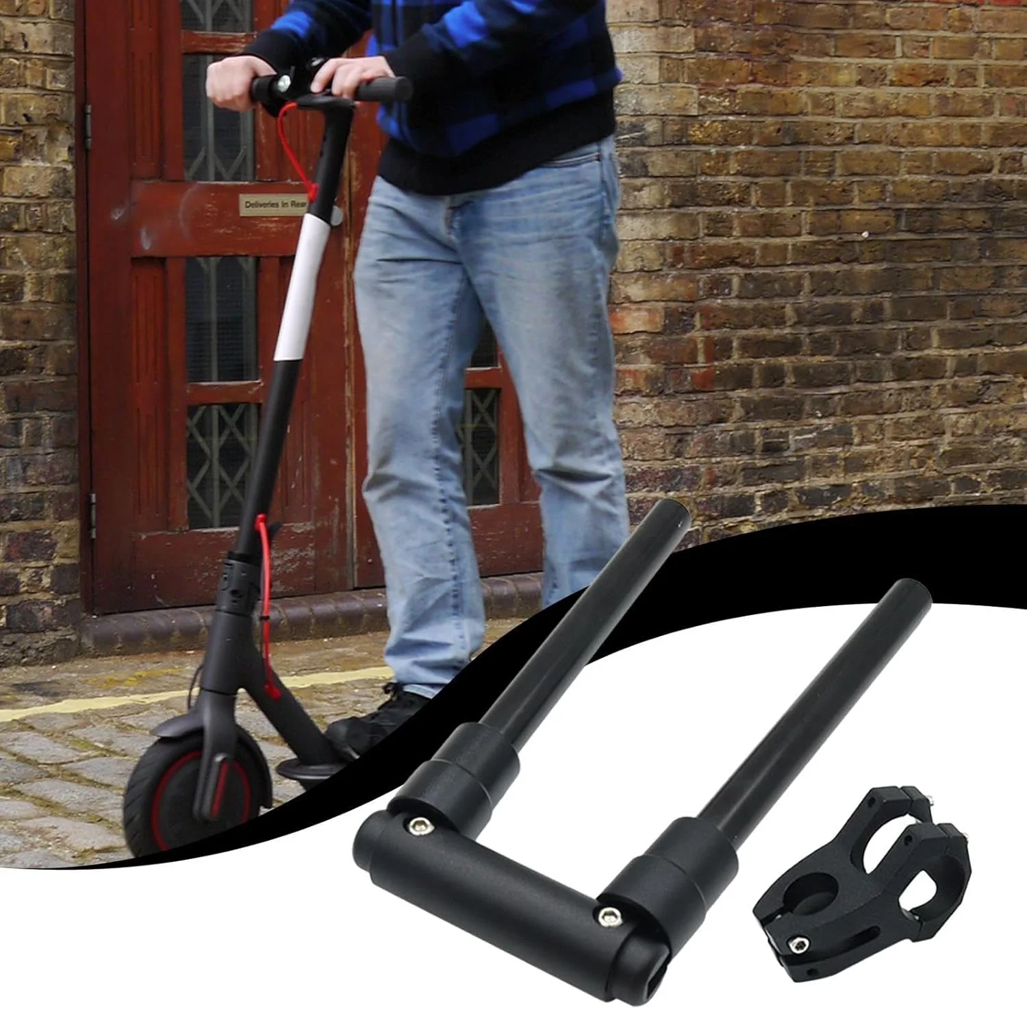 دسته اسکوتر برقی | دسته اسکوتر برقی انعطاف پذیر اصلاح شده - دسته گریپ اسکوتر - دسته فرمان اسکوتر جایگزین دسته فرمان اسکوتر برقی محکم برای دوچرخه سواری در فضای باز