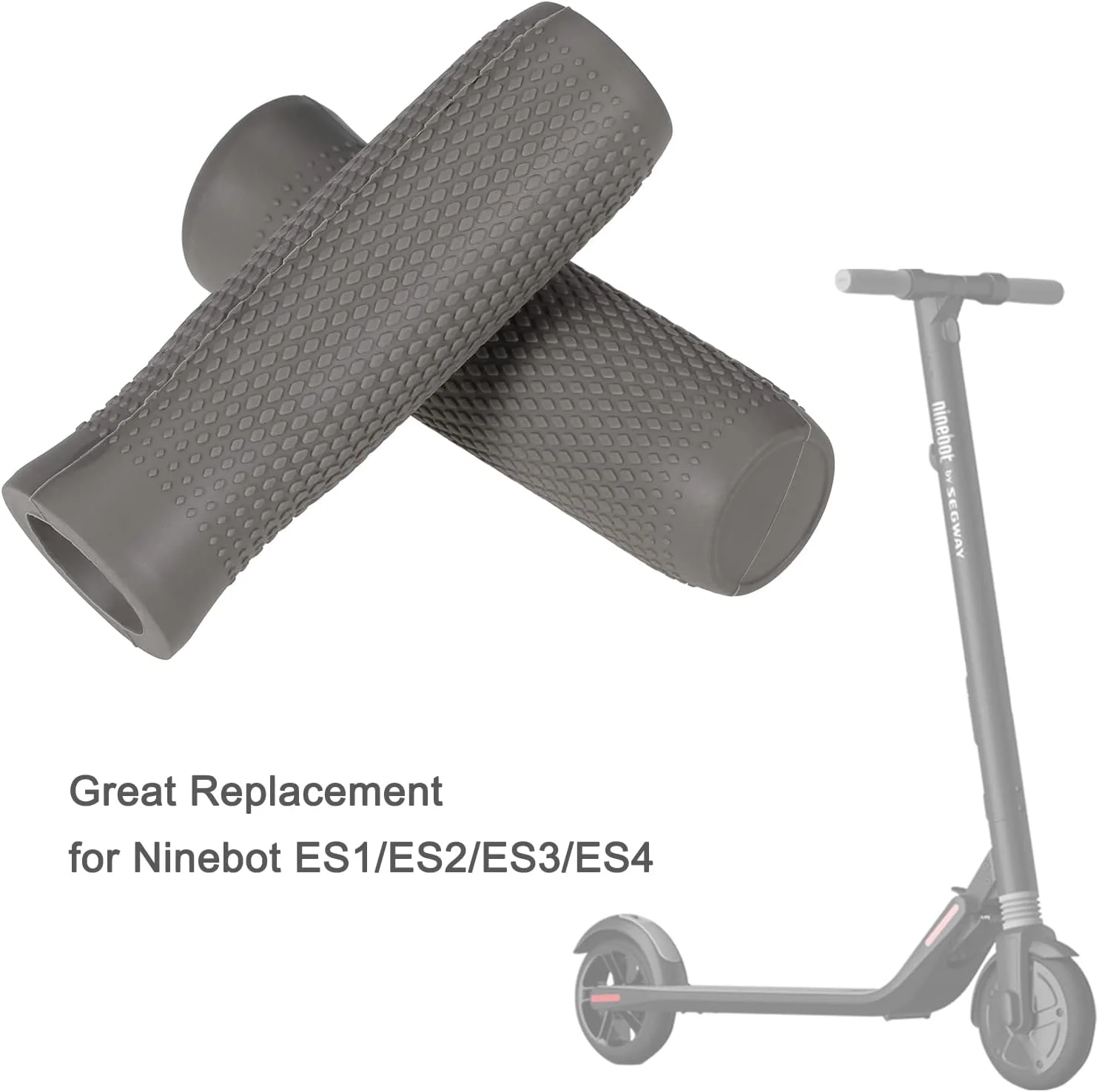 گریپ دسته اسکوتر برقی Fawoonu، دسته سیلیکونی اسکوتر برقی، قطعات جایگزین دسته اسکوتر برای Ninebot ES1 ES2 ES3 ES4