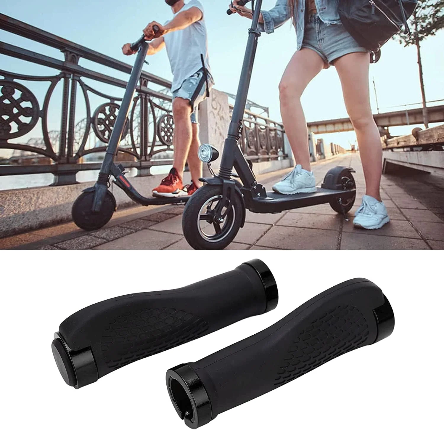 روکش دسته اسکوتر برقی، روکش دسته نرم و جهانی اسکوتر برقی برای جلوگیری از لغزش، سیلیکون پایدار برای اسکوتر برقی