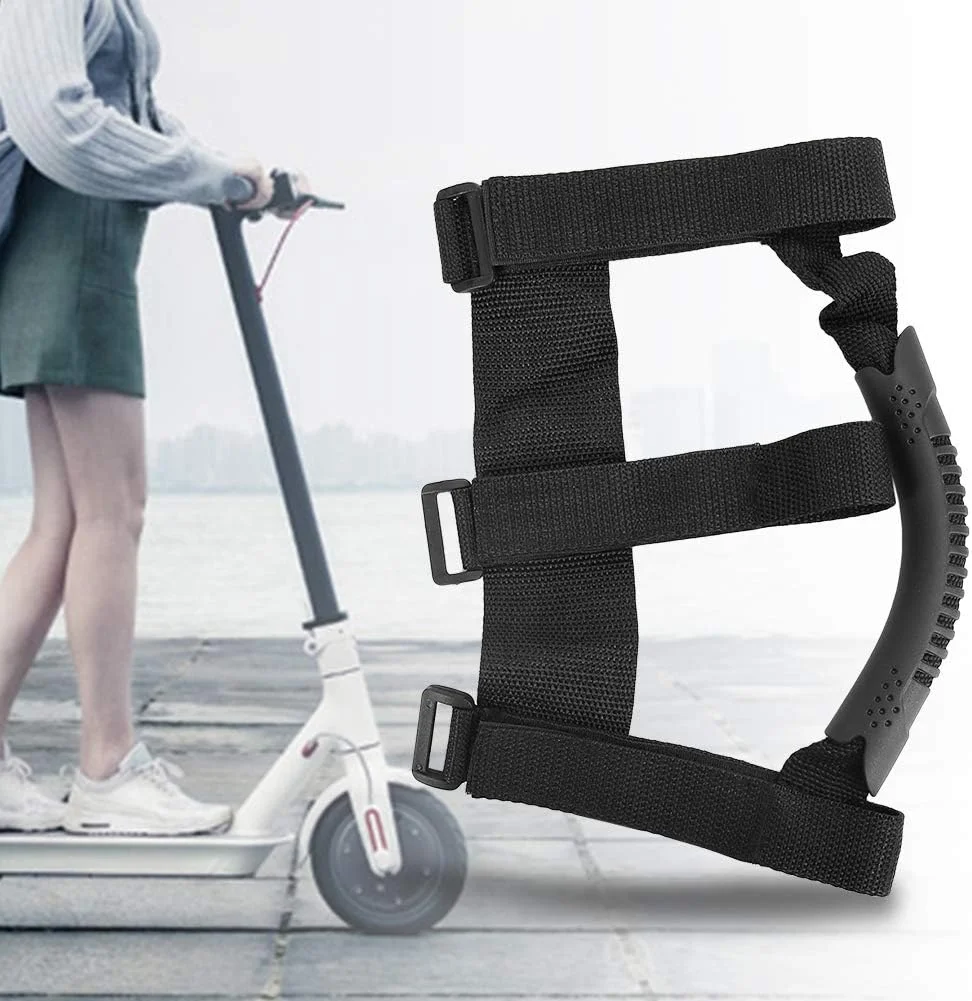 دسته اسکوتر برقی دسته مشکی بادوام دسته حمل صرفه جویی در کار بانداژ برای اسکوتر برقی