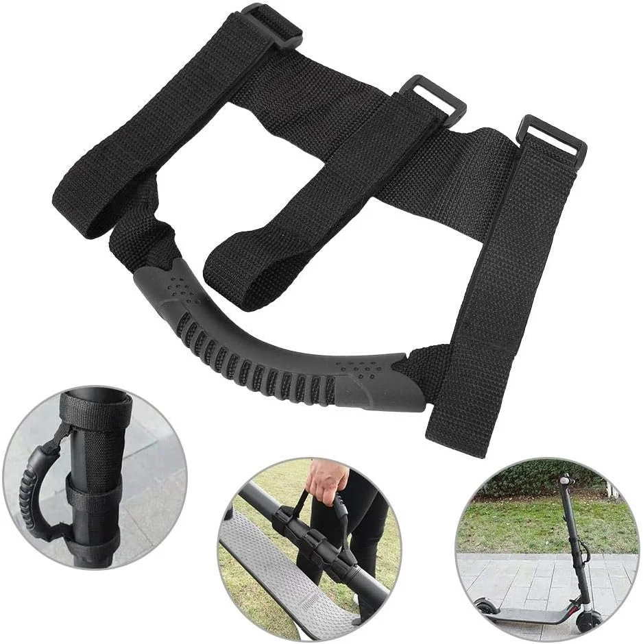 دسته اسکوتر برقی دسته مشکی بادوام دسته حمل صرفه جویی در کار بانداژ برای اسکوتر برقی