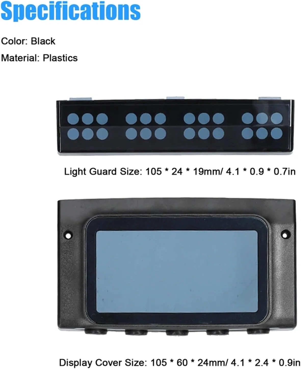 Szwaldaper مناسب برای اسکوتر برقی 8 اینچی Kugoo مدل S1/S2/S3، شامل محافظ صفحه نمایش LCD، محافظ چراغ، دسته ترمز و گاز انگشتی به همراه محافظ صفحه
