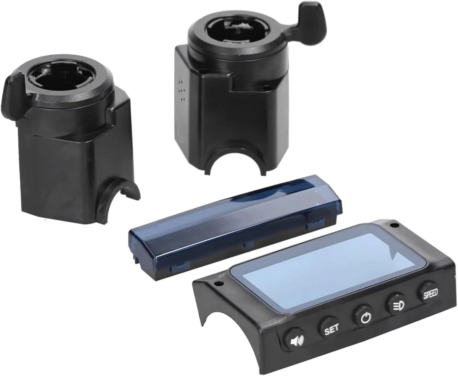 Szwaldaper مناسب برای اسکوتر برقی 8 اینچی Kugoo مدل S1/S2/S3، شامل محافظ صفحه نمایش LCD، محافظ چراغ، دسته ترمز و گاز انگشتی به همراه محافظ صفحه