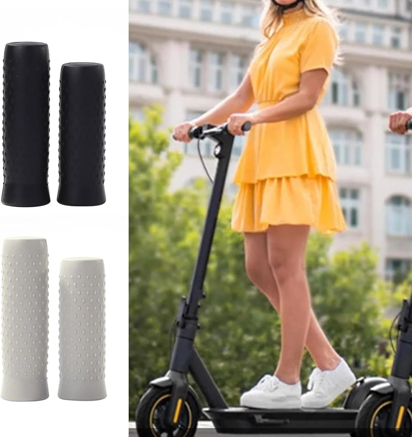روکش دسته اسکوتر جایگزین، سیلیکونی ضد لغزش، قطعه تعمیر اسکوتر برقی