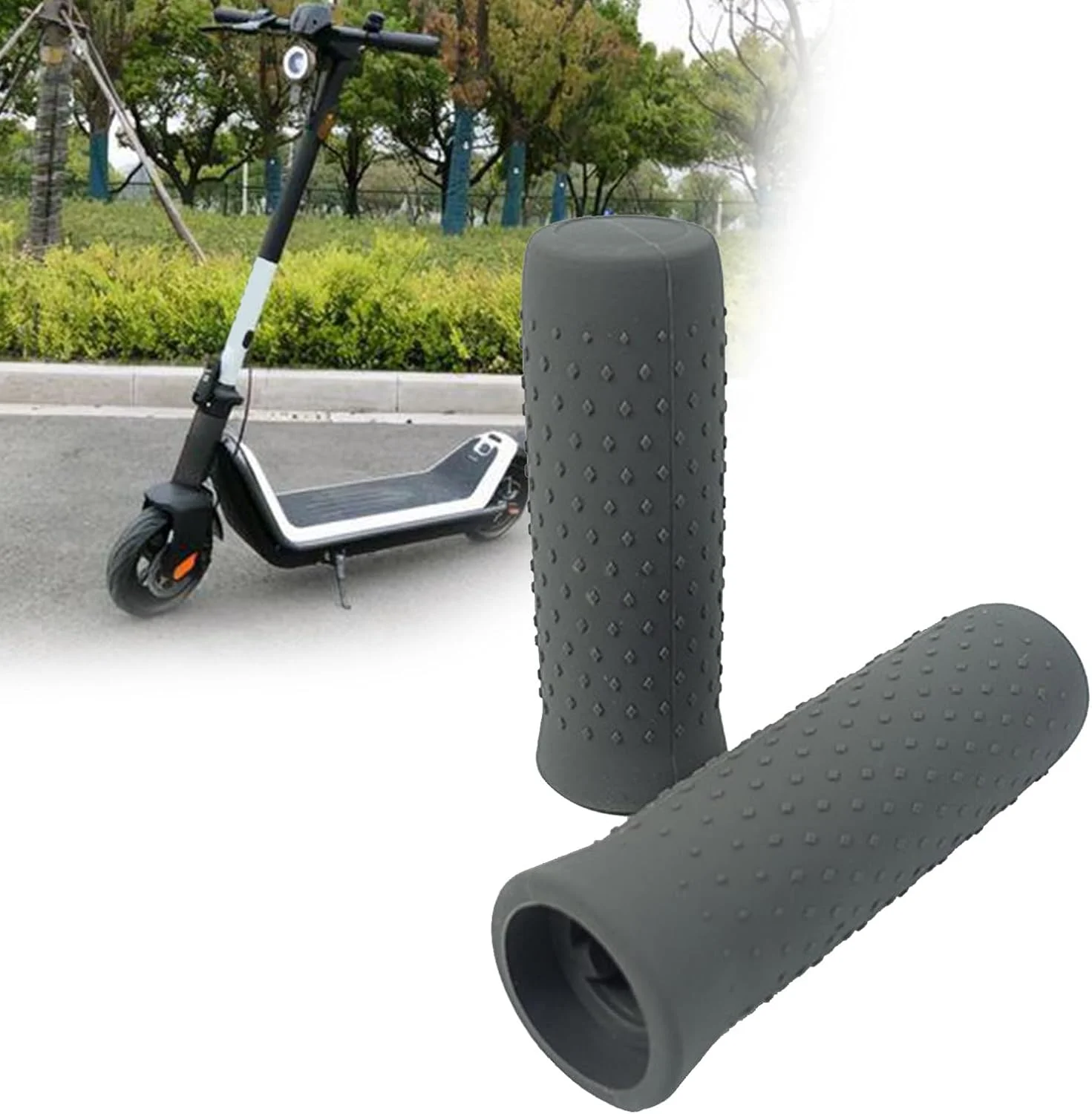 روکش دسته اسکوتر جایگزین، سیلیکونی ضد لغزش، قطعه تعمیر اسکوتر برقی