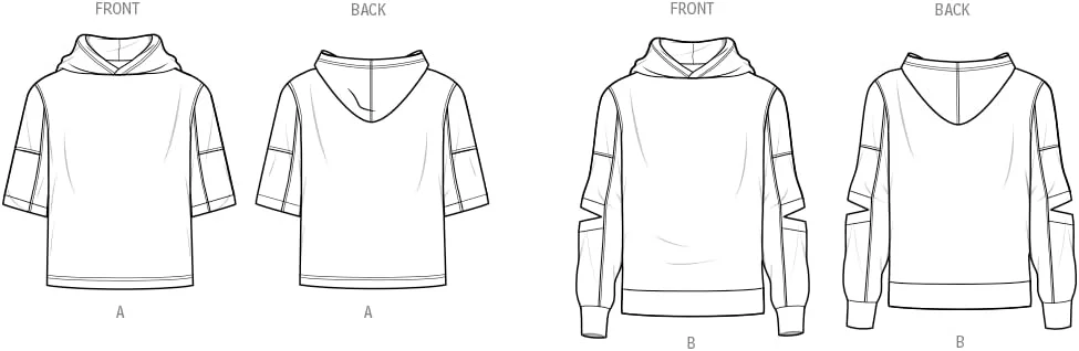الگوی خیاطی تاپ ساده و یونیسکس، چند رنگ