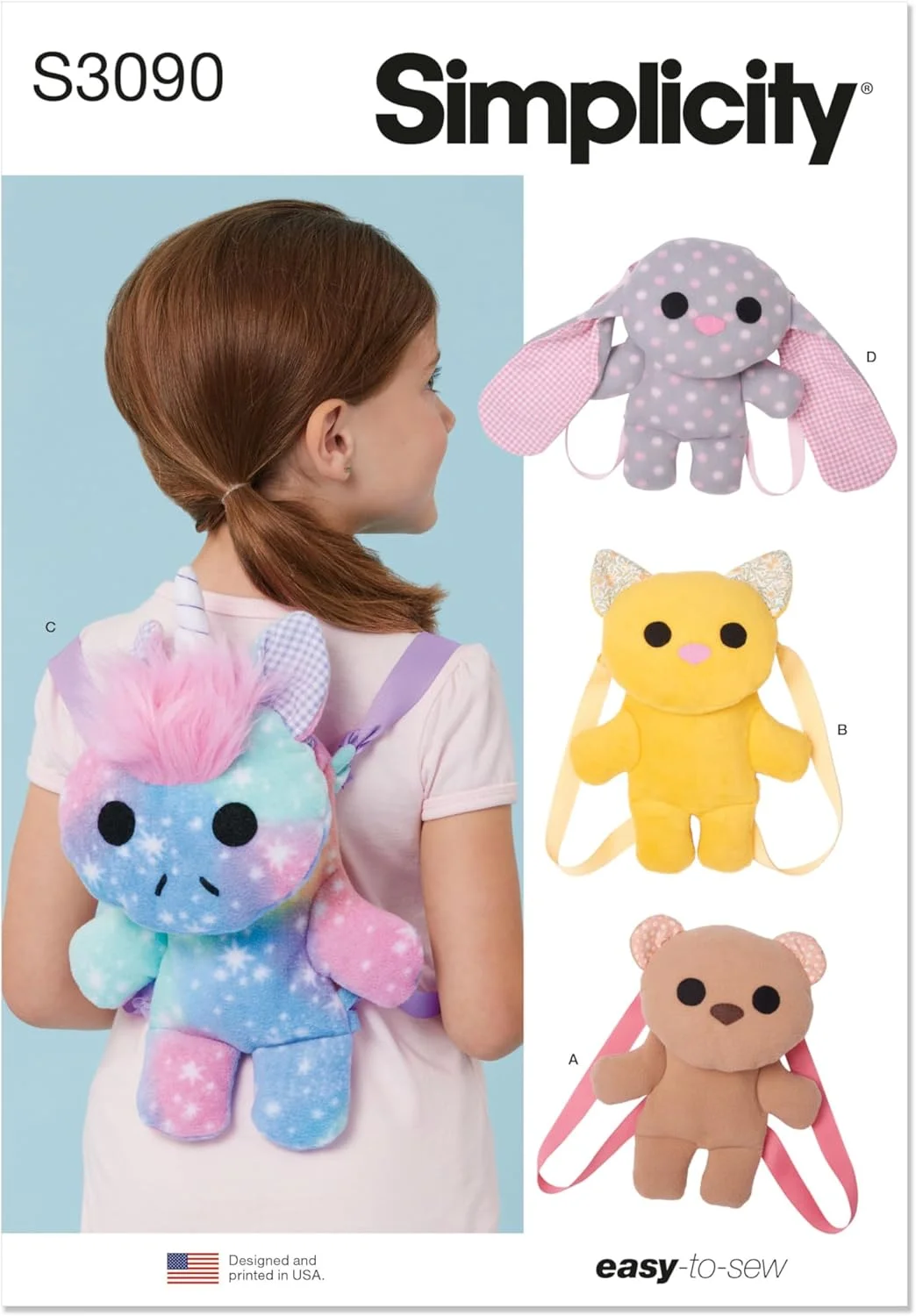 الگوی خیاطی عروسک های پارچه ای سیمپلیسیتی، چند رنگ