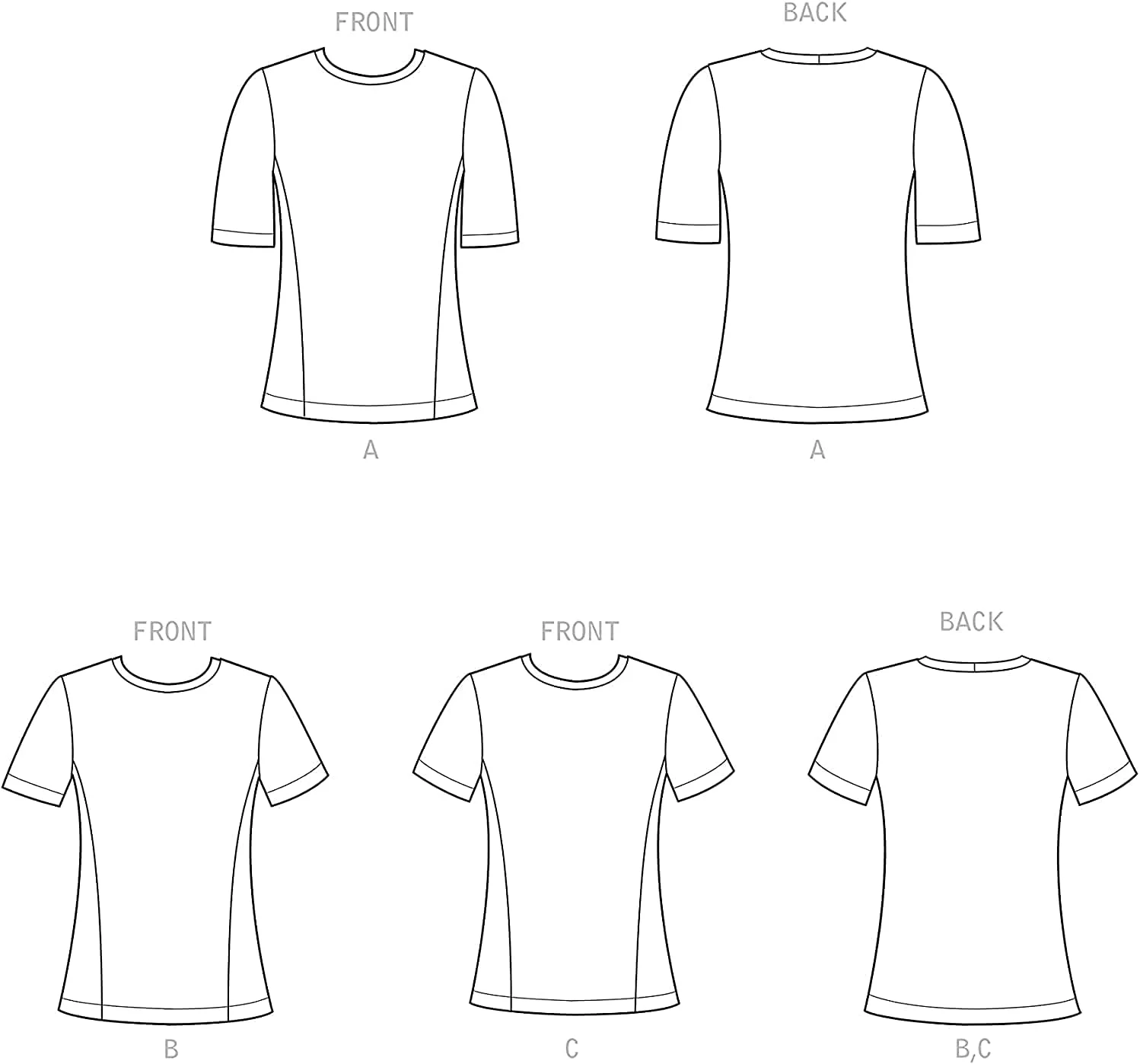 الگوی خیاطی تی‌شرت بافتنی زنانه Simplicity SS9229U5، کد طراحی S9229، سایزهای 16-24