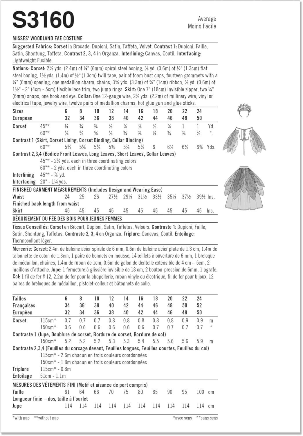 الگوی خیاطی لباس فانتزی Woodland FAE زنانه Simplicity SS3160U5 اثر Raine Emery، کد طراحی S3160، سایزهای 16-18-20-22-24