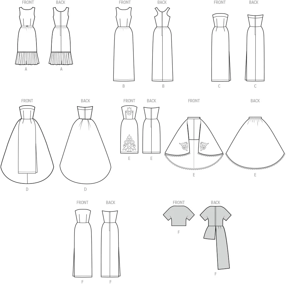 الگوی خیاطی لباس عروسک فشن 11 1/2 اینچی Simplicity SS3156OS اثر کارلا ریس، کد طراحی S3156، سایزها یک سایز