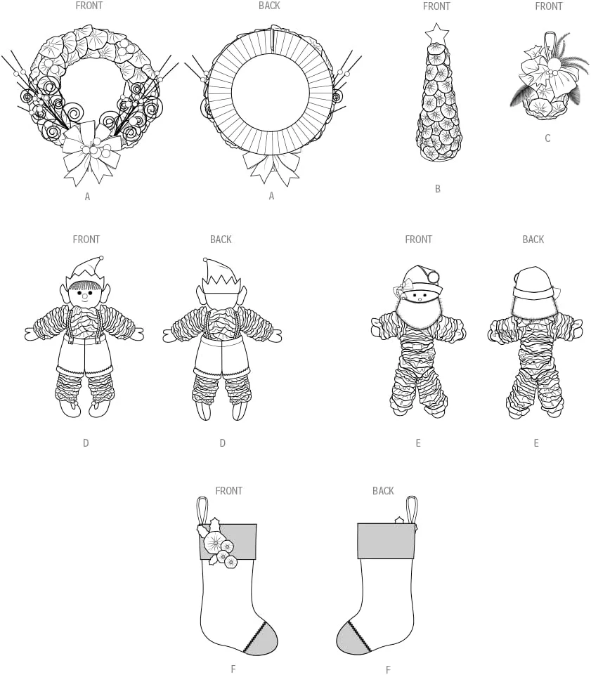 الگوی خیاطی صنایع دستی تعطیلات Simplicity SS3056OS، کد طراحی S3056، تک سایز