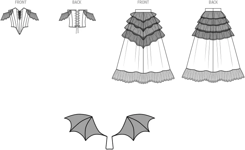 الگوی خیاطی لباس کرست و دامن زنانه Simplicity SS3063H5 اثر Raine Emery، کد طراحی S3063، سایزهای 6-8-10-12-14، چند رنگ الگوی خیاطی لباس کرست و دامن زنانه Simplicity SS3063H5 اثر Raine Emery، کد طراحی S3063، سایزهای 6-8-10-12-14، چند رنگ