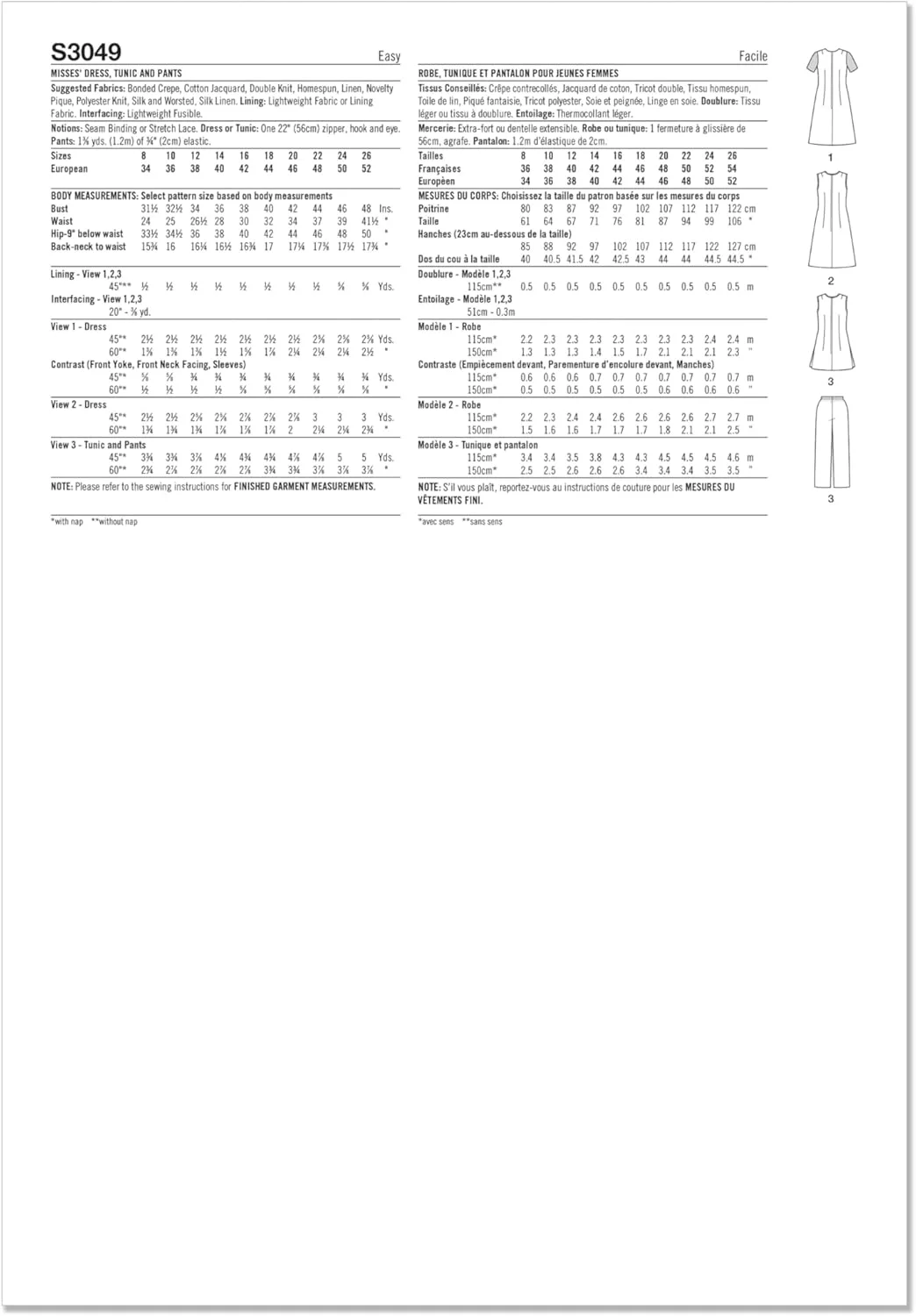 الگوی خیاطی لباس، تونیک و شلوار زنانه Simplicity SS3049Y5، طرح قدیمی دهه 1970، کد طراحی S3049، سایزهای 18-20-22-24-26، چند رنگ الگوی خیاطی لباس، تونیک و شلوار زنانه Simplicity SS3049Y5، طرح قدیمی دهه 1970، کد طراحی S3049، سایزهای 18-20-22-24-26، چند رنگ